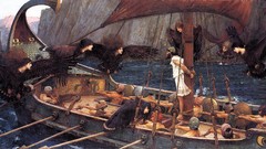 Ships paintings John William Waterhouse artwork greek mythology 