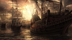 Ships pirates artwork