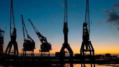 Ships port Cranes harbours