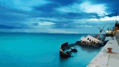 Ships sinking ships shipwrecks