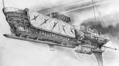 Ships sketches vehicles drawings