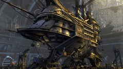 Ships steampunk artwork