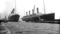 Ships Titanic vehicles grayscale