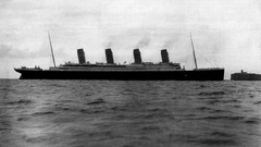 Ships Titanic vehicles grayscale