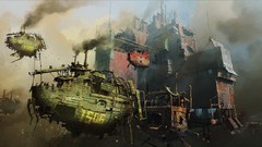 Ships vehicles science fiction artwork digital art