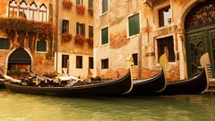 Ships venice Italy gondolas