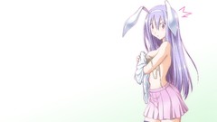 Shirts skirts blush long hair pink eyes anime girls bra touhou 