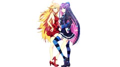 Shoes Anime dress tie white background smirk earrings belts 