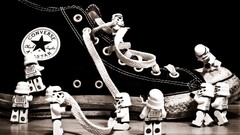 Shoes Converse monochrome stormtroopers lego star wars Legos