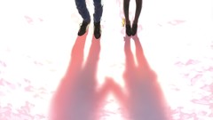 Shoes skirts shadows anime girls anime boys Kantoku (artist)