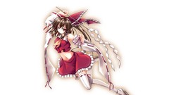 Shoes white background navel shirts skirts long hair anime 