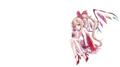 Shoes wings crystals dress white background Vampires red eyes 