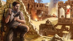 Shooting fan art uncharted artwork video games deserts games art