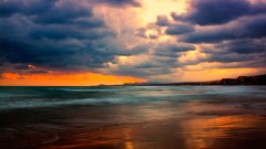 Shore waves coast nature