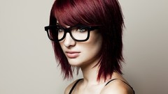 Short hair bangs girls