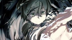 Short hair black hair black eyes anime boys