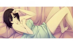 Short hair lying down