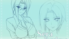 Short hair meganekko Simple Background line art Lovely Cation