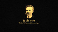 short hair Men beards Friedrich Nietzsche mustache humor yellow