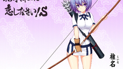 Short hair purple eyes