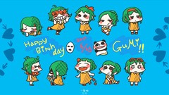 Short hair vocaloid green hair Megpoid Gumi