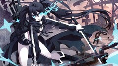 Shorts chains long hair boots blue eyes brunettes black rock 