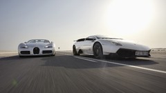 Shot cars ground grand lamborghini murcielago bugatti veyron 