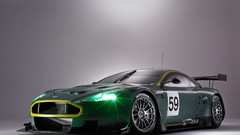 Side view cars Aston