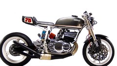 Side view motorbikes