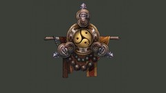 Sign abstract monk symbol fan art diablo iii minimalistic 