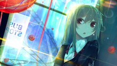 Sign blondes anime girls open mouth original characters