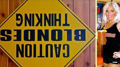Sign blondes thinking