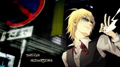 Sign glasses Cigarettes durarara heiwajima shizuo