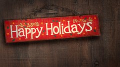 Sign Holidays Christmas happy