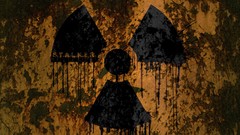 Sign warning Nuclear digital art radioactive radiation symbol