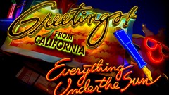 Signs California glowing neon
