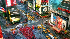 Signs cars Times Square cities new york city