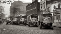 Signs cars vintage monochrome USA historic