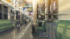 Signs subway interior artwork