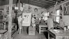 Signs vintage monochrome USA historic artwork