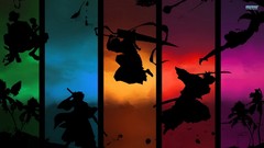Silhouettes bleach kurosaki ichigo kuchiki rukia Hitsugaya 