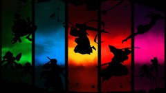 Silhouettes bleach kurosaki ichigo kuchiki rukia Hitsugaya 