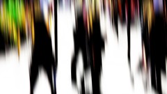 Silhouettes blurred artwork citylife