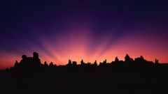 Silhouettes California Sierra Nevada
