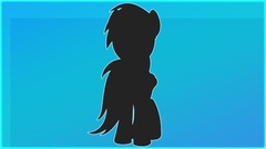 Silhouettes my little pony rainbow dash