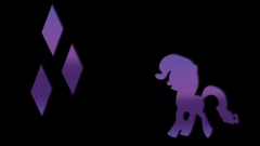 Silhouettes rarity my little pony