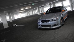 Silver BMW Garages bmw m5