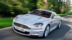 Silver cars Aston Martin 2008 aston martin dbs front angle view