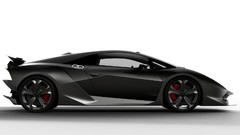 Silver cars concept art Lamborghini Sesto Elemento