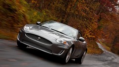 Silver cars convertible Jaguar XKR